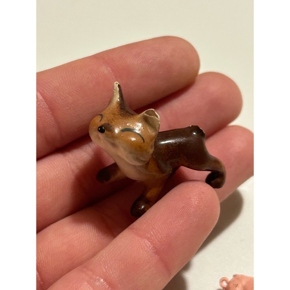 Vintage Lot Of Mini Animals Lot Monopoly Dog Piece Cat Pigs Fox Collectible Rare - Picture 11 of 16